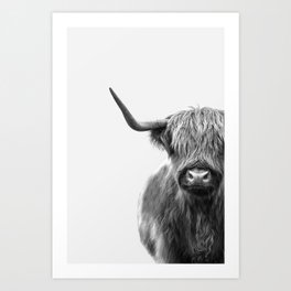 Sophie the Highland cow Art Print