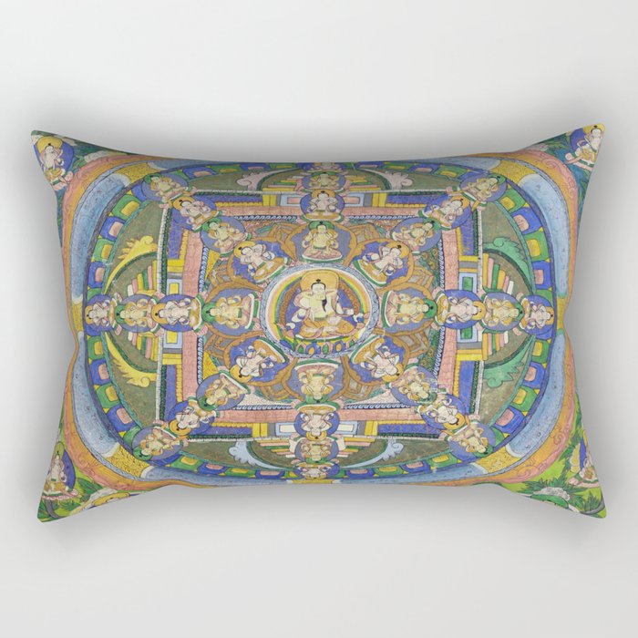 Buddhist Mandala Thangka Rectangular Pillow