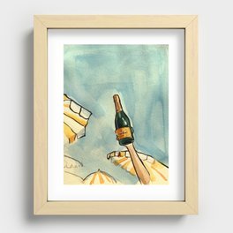 Summer champagne Veuve Clicquot poster  Recessed Framed Print