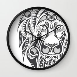 Lion | Abstract Digital Design Wall Clock