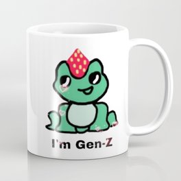 StrawBerry Frog Saying I'm Gen-Z Funny Coffee Mug