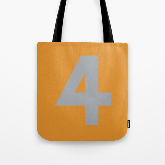 Number 4 Tote Bag