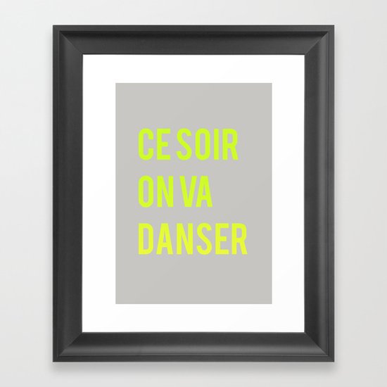Danser Framed Art Print