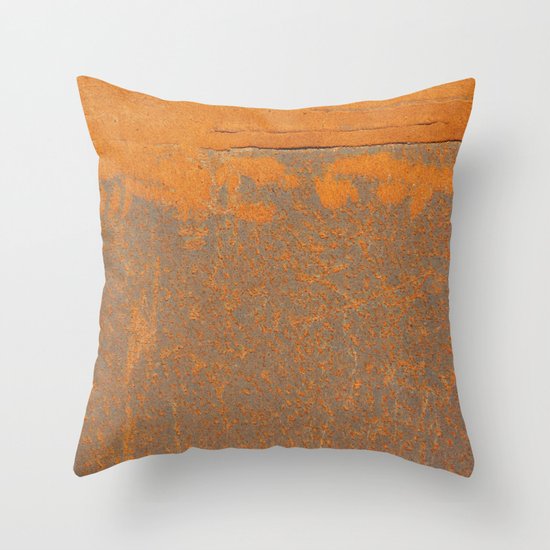 Iron and Rust Throw Pillow by Patterns And Textures Society6
