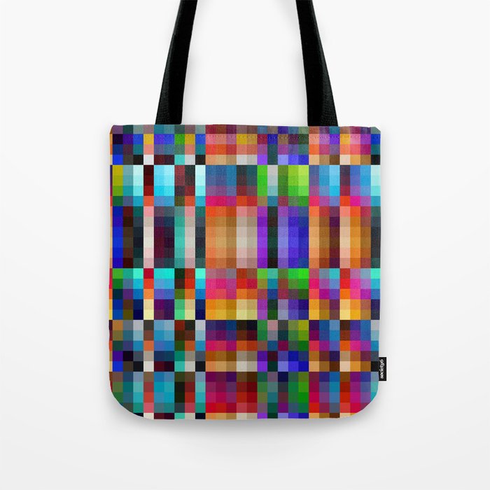 Colorful Neon Geometric "Nareni" Tote Bag