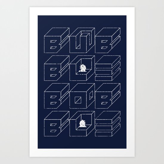 Bubble Bobble Art Print