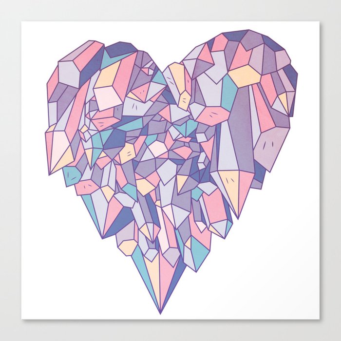 crystal heart ♥ Canvas Print