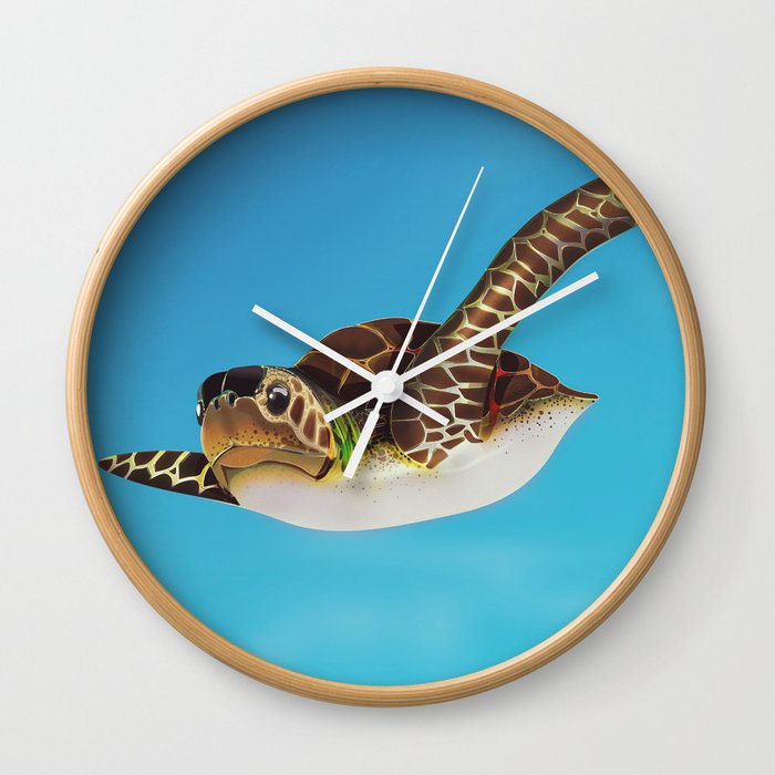 Sea Turtle Wall Clock
