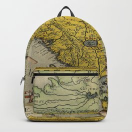 Map of China - Ortelius - 1584 Vintage pictorial map Backpack