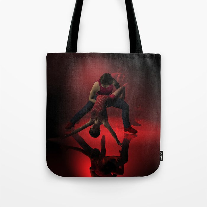 Two Jazz Dancers in Red Tote Bag
