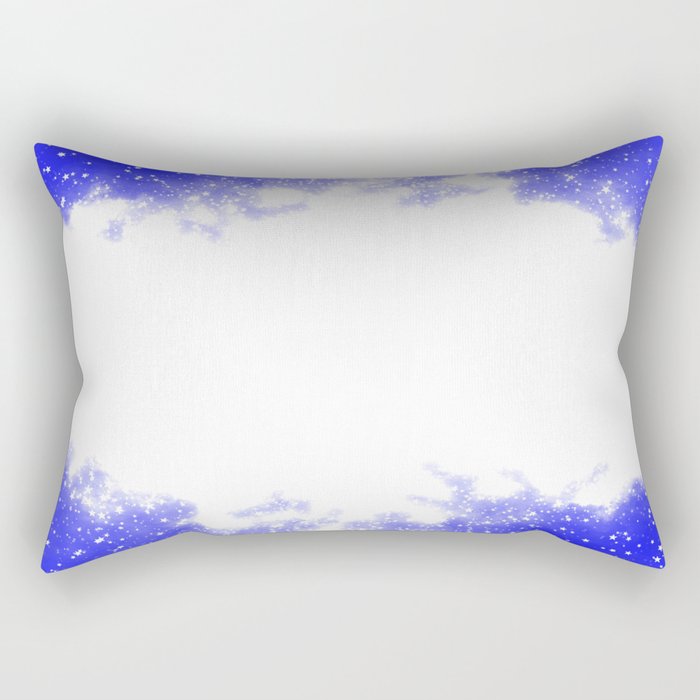 Blue and Stars Rectangular Pillow