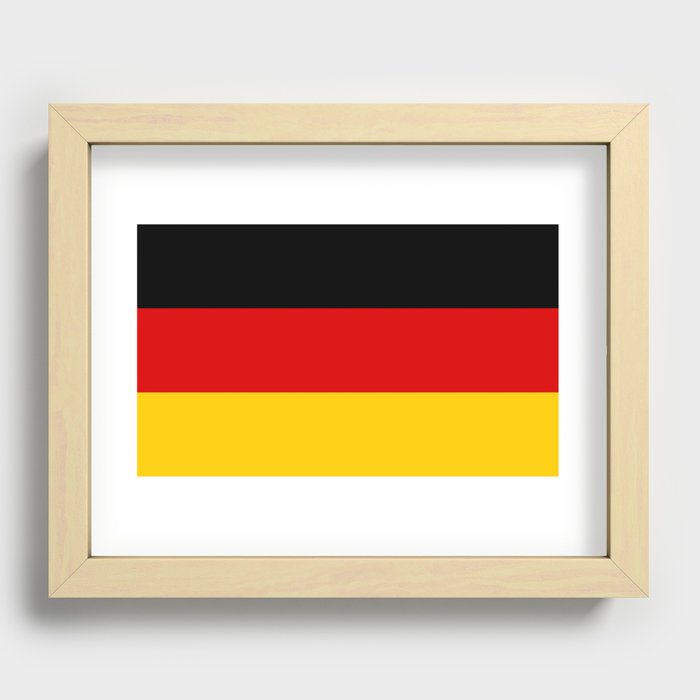 Flag of Germany - German Flag Recessed Framed Print
