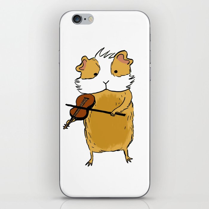 Guinea pig playing violin iPhone Skin