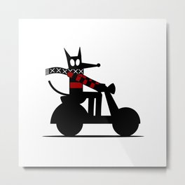 Eme - Scooter Metal Print | Graphic Design, Movies & TV, Comic, Funny 
