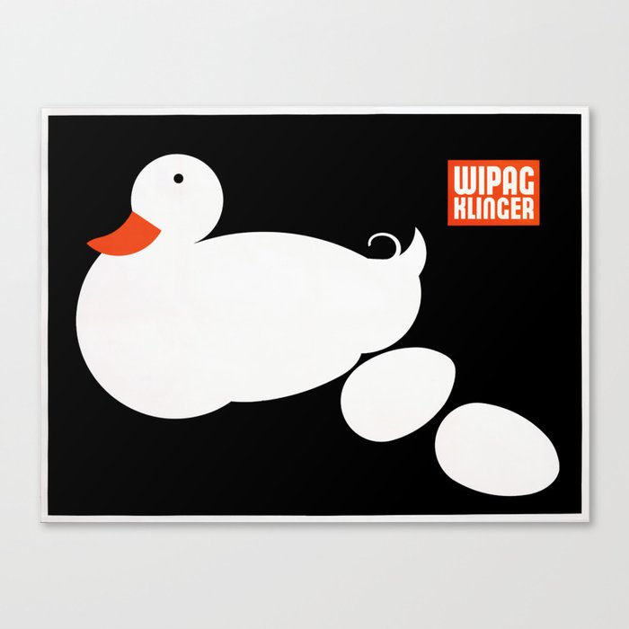 Julius Klinger Duck Egg Poster Vintage Wipac Canvas Print