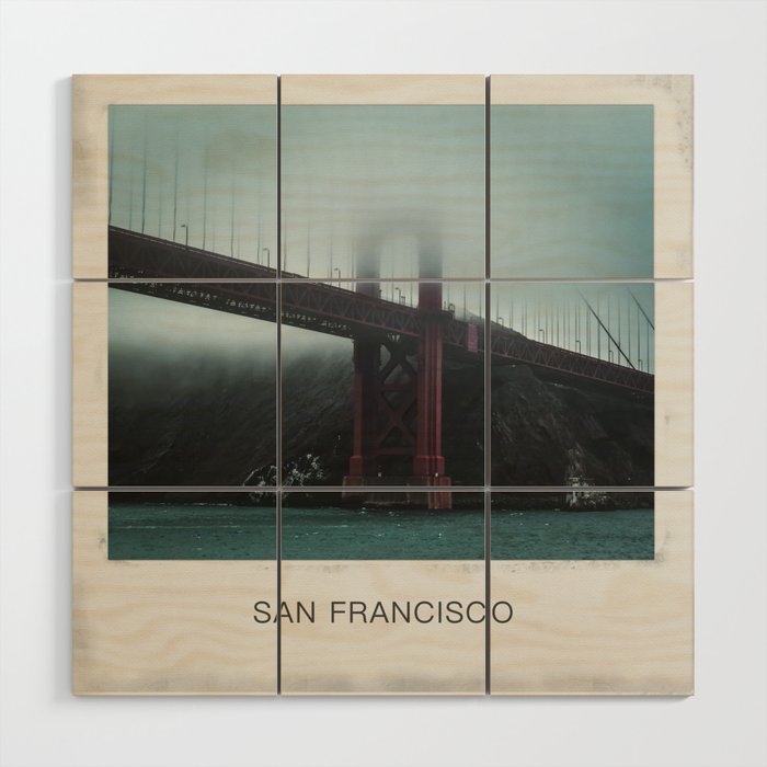 San Francisco Golden Gate Bridge Wood Wall Art