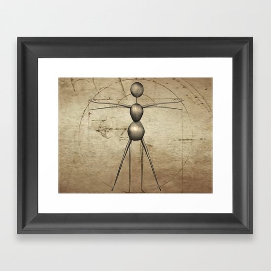 Vitruvian AntWoman Framed Art Print