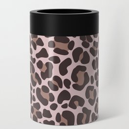 Leopard print in coffee tones Can Cooler