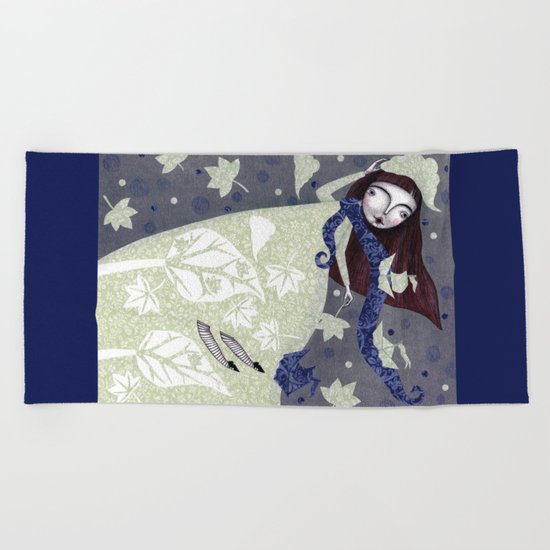 Clouds in November, Autumn Wind Splendor Beach Towel