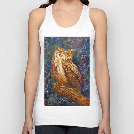 Wise owl Unisex Tank Top