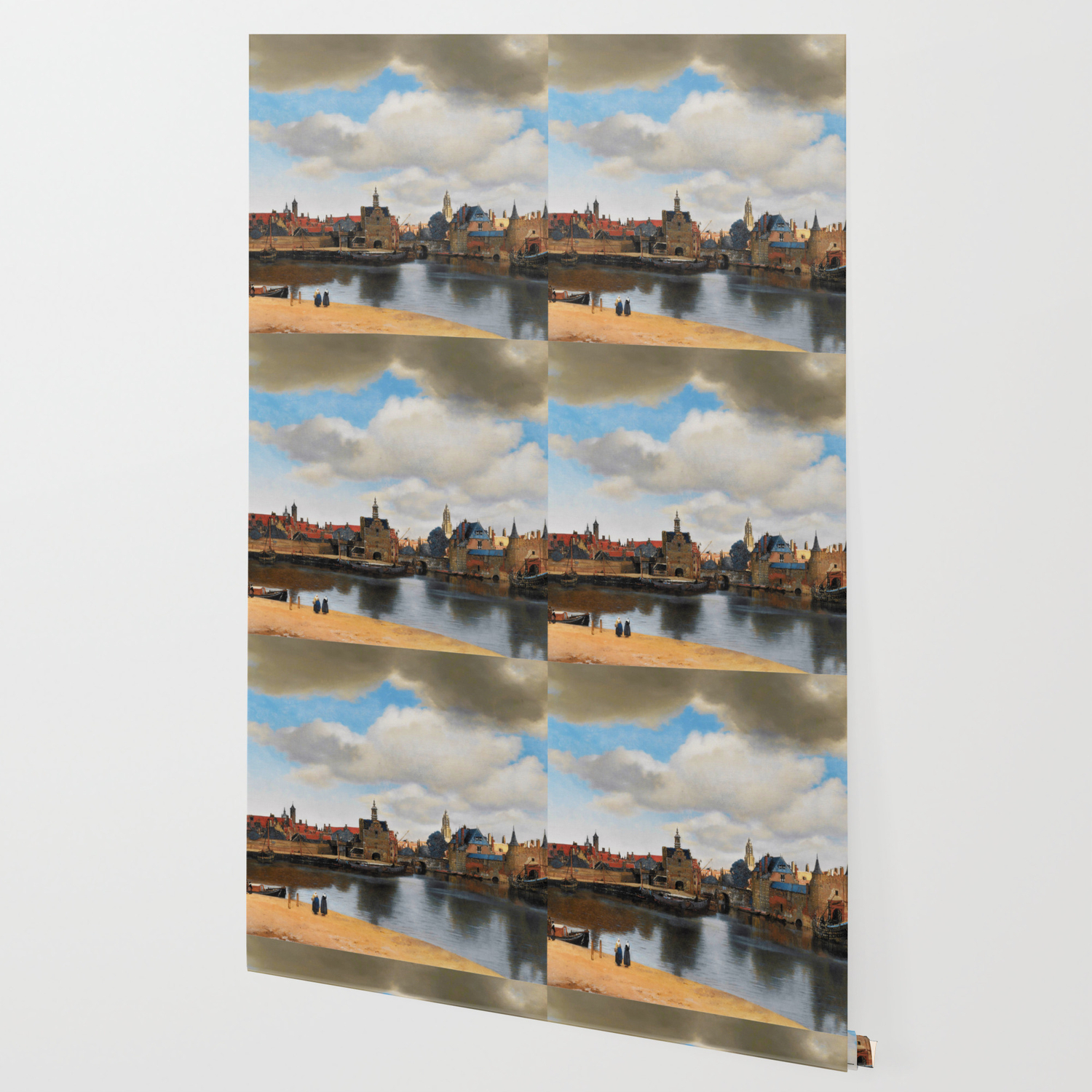 Johannes Vermeer View Of Delft Wallpaper By Alexandra Arts Society6