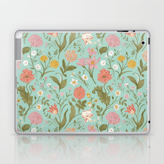 Dreamy Meadow Blossoms Cottage Garden Flowers Laptop & iPad Skin