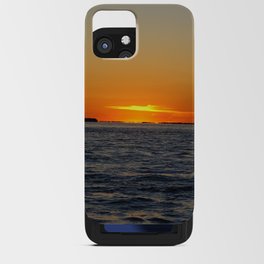 Argentina Photography - Beautiful Sunset Over The Blue Ocean iPhone Card Case