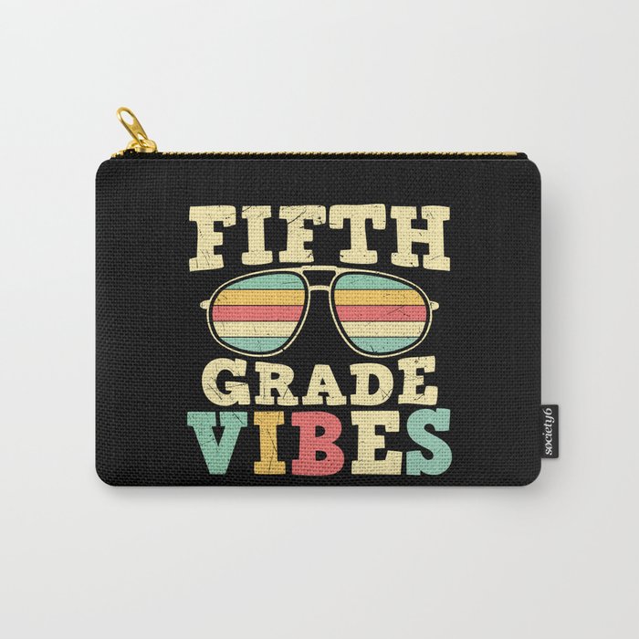 Fifth Grade Vibes Retro Sunglasses Carry-All Pouch