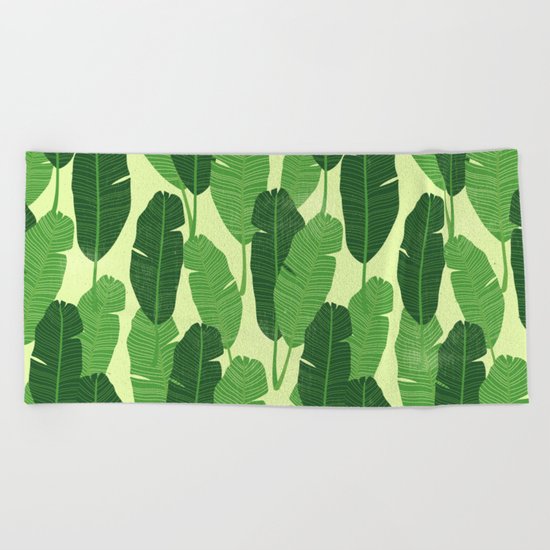 Palm Leaves Beach Towel