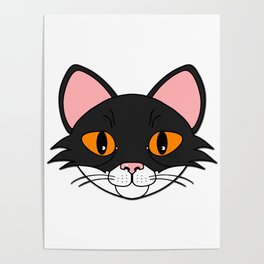 Black & White Cat Poster