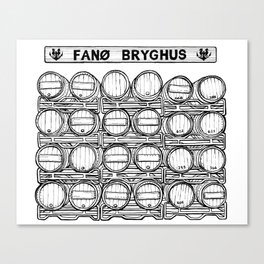 Fanø Bryghus Barrels Canvas Print
