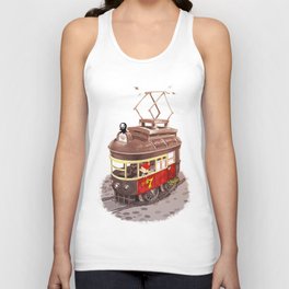 Travel By Trolly Tank Top
