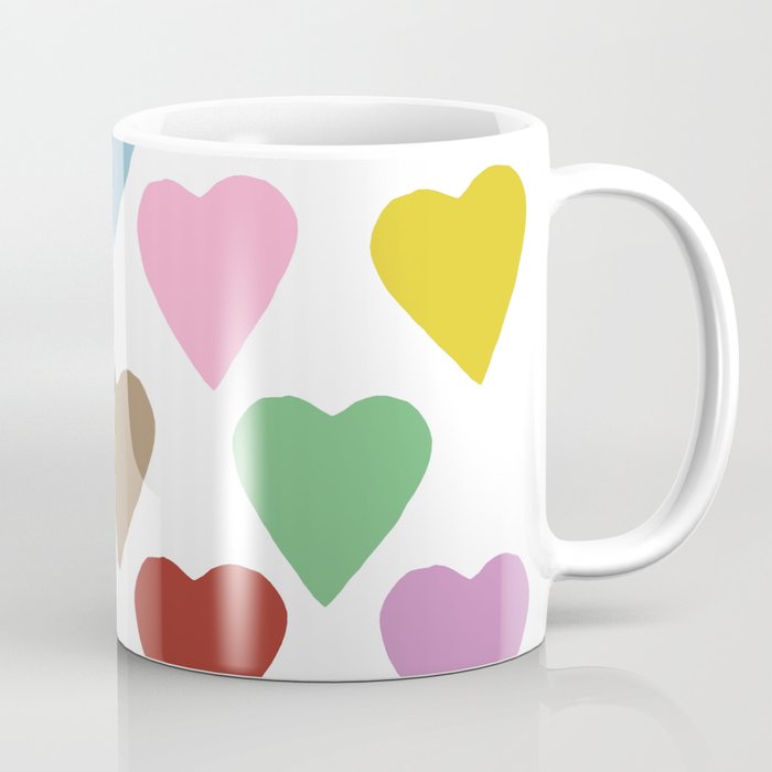 Hearts Colour Coffee Mug