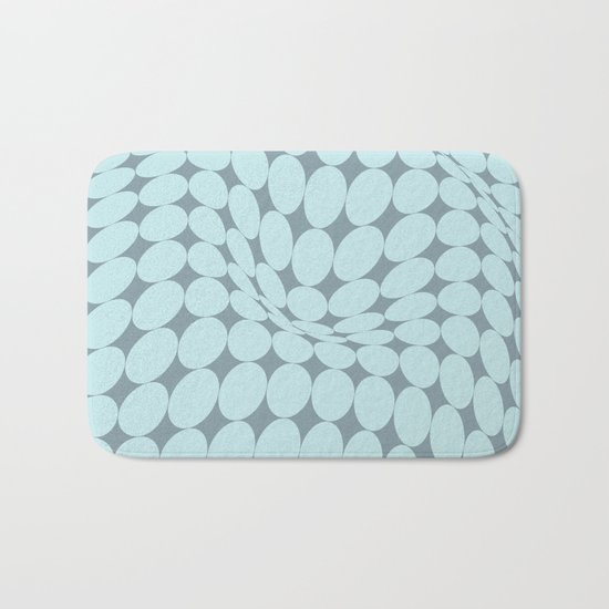 Swirling Points - Optical game 22 Bath Mat