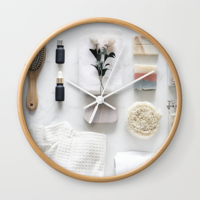 Spa Day Wall Clock