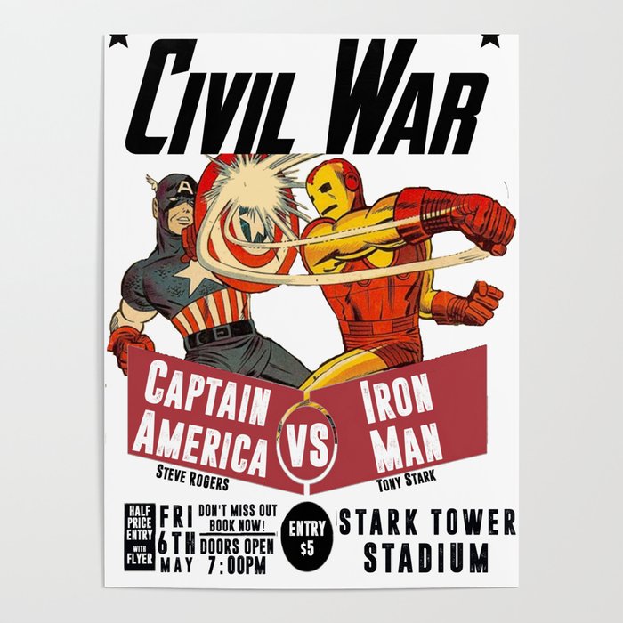 Civil War Fight Poster