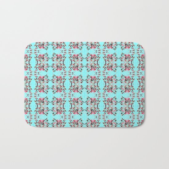 Bubble Gum Ice Cream In The Rain Bath Mat