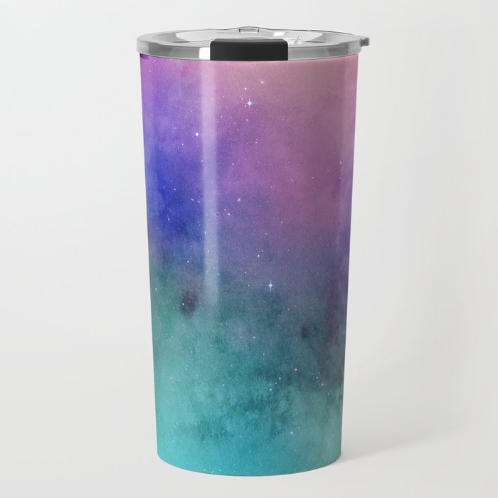Mystical azure galaxy Travel Mug