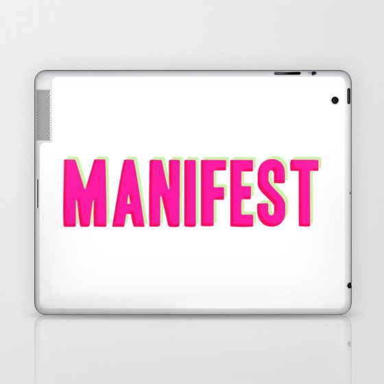 Manifest - pinks and neons Laptop & iPad Skin