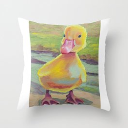 Cute Duckling Throw Pillow
