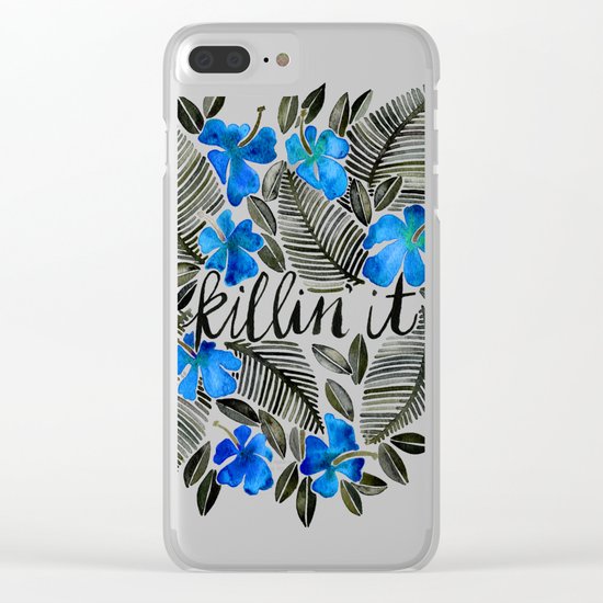 Killin' It – Tropical Blue Clear iPhone Case
