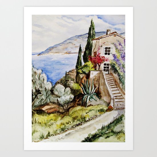 Èze Village Art Print