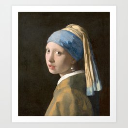 Johannes Vermeer Girl with a Pearl Earring Art Print