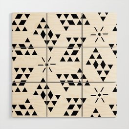Triangle slide Pattern Wood Wall Art