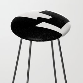 Abstract 312, Black and White Counter Stool