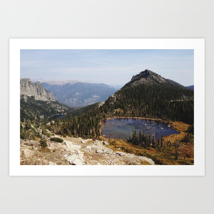 Rocky Mountain Lakes Art Print