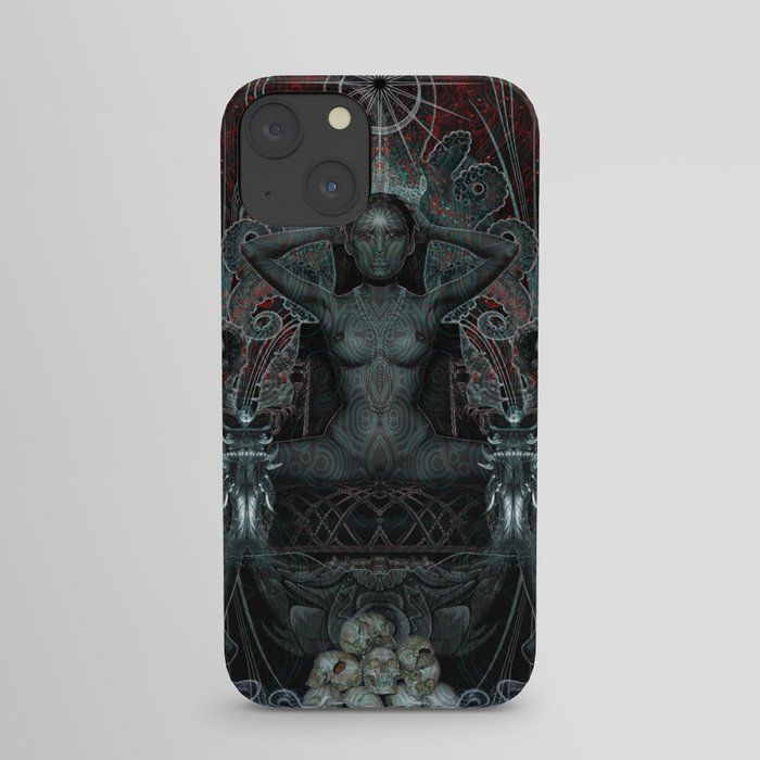 Triptych: Shakti - Black Goddess iPhone Case