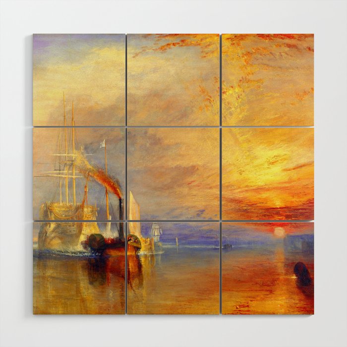 William Turner The Fighting Temeraire Wood Wall Art