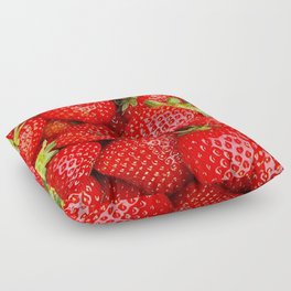 Sweet Strawberries Floor Pillow