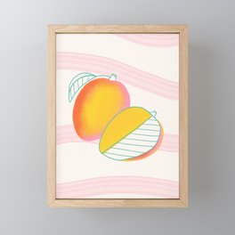 Tropical Mango Framed Mini Art Print